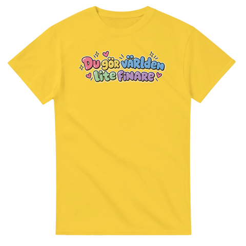 T-shirt med Du gör världen lite finare – produktbild 5 från Shirty