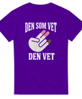 Satiriskt tryck med handtecken och dubbeltydig text – t-shirt med attityd