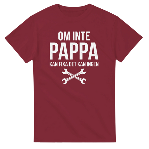 Vintage-inspirerad illustration med text om pappas hantverksskicklighet – t-shirt design