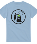 Satiriskt motiv föreställande Miljöpartiets symbol i reaktor – t-shirt med attityd