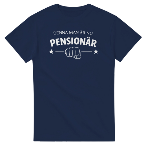 Pensionärsliv t-shirt med text Denna man är nu pensionär skämt