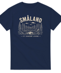 Stilrent tryck med småländsk livsfilosofi och landskapsmotiv – t-shirt