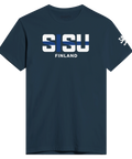 Sisu Finland text och flagga t-shirt herr