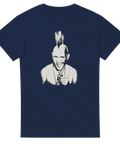 Retro filmtryck föreställande karaktären Sören på en marinblå t-shirt
