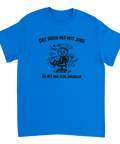 Humoristisk design för kontoret med snurrstolstema – t-shirt med citat