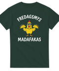 Sarkastiskt motiv av en kyckling som firar fredagsmys – t-shirt med attityd