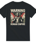 Grafiskt tryck av en legionär med texten Roman Empire – rolig t-shirt