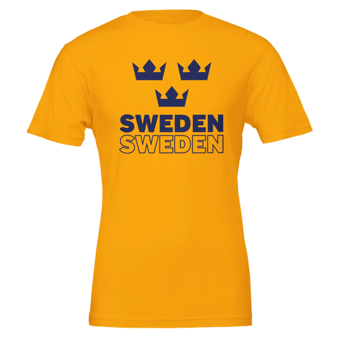 Sweden tre kronor t-shirt nationaldag midsommar svensk stolthet