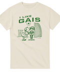 Klassisk t-shirt i benvitt med ett rakt och ärligt GAIS-motiv