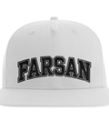 Keps med tryckt text Farsan