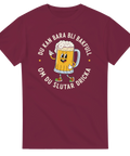 Klassiskt ölcitat i cirkeldesign med lekfull illustration – t-shirt för pubrundan