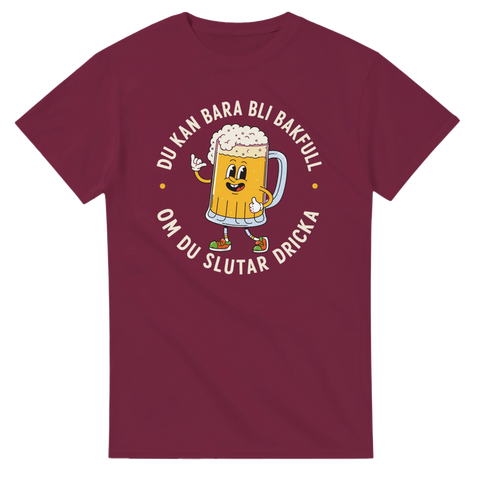 Klassiskt ölcitat i cirkeldesign med lekfull illustration – t-shirt för pubrundan