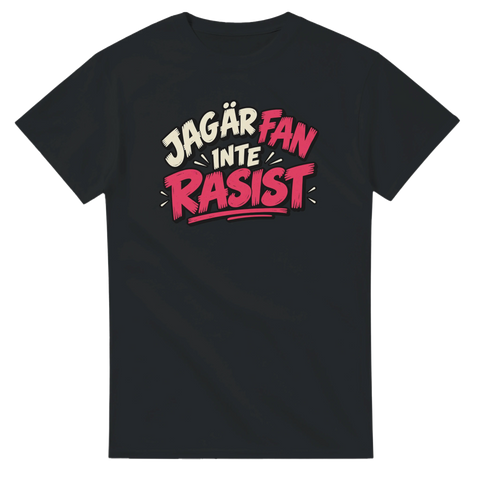 Kaxigt citat-tryck i pop art-stil – svart t-shirt med satirisk text