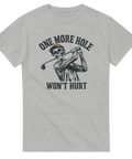 Skelett som svingar en golfklubba – vintage t-shirt för golfare