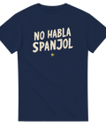Sarkastiskt motiv med sliten typografi för svenska turister – grafisk t-shirt