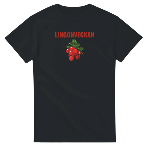 Rolig t-shirt med lingon och texten Lingonveckan