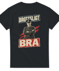 Retro illustration av en stolt polis med texten Brottsligt bra – vintage t-shirt