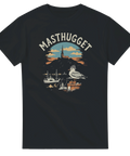 Retro illustration av Masthugget med mås i sotarmössa – grafisk t-shirt