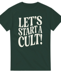 Mörkgrön t-shirt med statement-design och ironiskt budskap