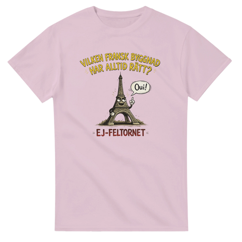 Skojig illustration av ett monument i Paris – t-shirt med ordvits och attityd