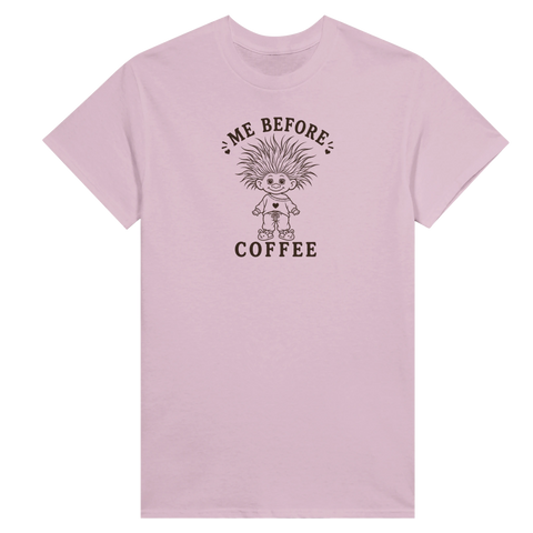 Illustration av ett yrvaket troll med rufsigt hår – grafisk t-shirt
