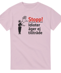 Ironiskt citat-tryck i vintage stil – rolig t-shirt med attityd