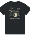 t-shirt Trumdönare svart tröja med trumset och text