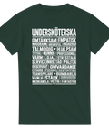 T-shirt med ordet Undersköterska och egenskaper som omtänksam, hjälpsam och lyhörd