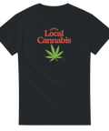 Rolig marijuana t-shirt med grönt blad