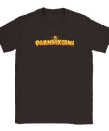Mörkbrun t-shirt med officiellt Pannkakorna-tryck för fans