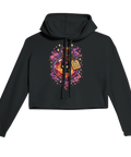 Illustrerad flaska med magiskt kattelixir tryckt på croppad hoodie