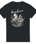 T-shirt med Kraken och klassiskt sjömonstermotiv