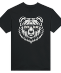 Svart t-shirt med björnmotiv och texten Papa Bear