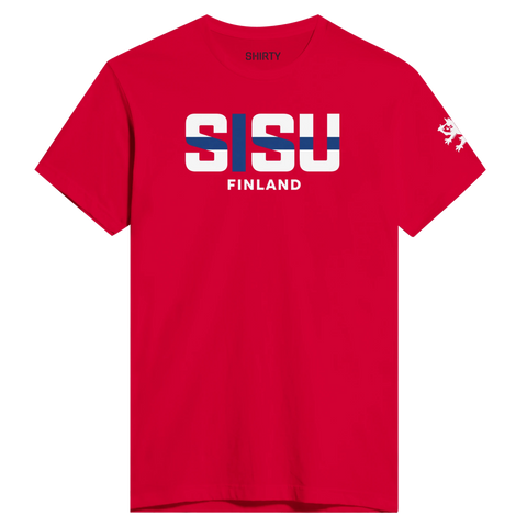 Finland-inspirerad t-shirt med ordet Sisu