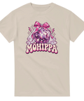 T-shirt med rosa discokula, rosett, brudslöja och texten Möhippa
