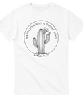 Trendigt motiv med kaktus-illustration och klockren internethumor – t-shirt med tryck
