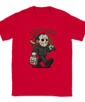 T-shirt med skräckfilmsmotiv och mörk humor