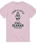 Sjömansmotiv i retrostil med kaxig punchline – grafisk t-shirt med attityd