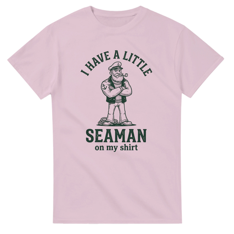 Sjömansmotiv i retrostil med kaxig punchline – grafisk t-shirt med attityd