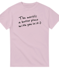 Citat-tryck i tuschstil med positivt budskap – grafisk t-shirt