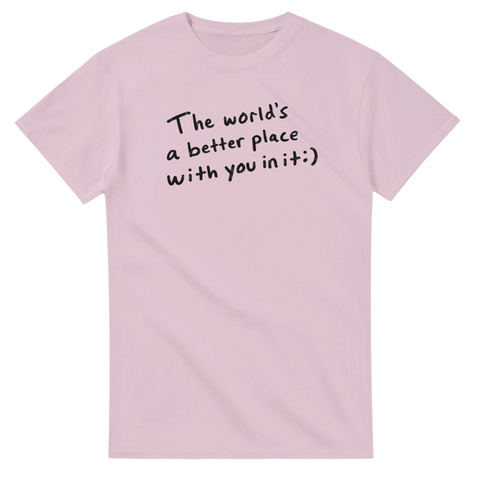 Citat-tryck i tuschstil med positivt budskap – grafisk t-shirt