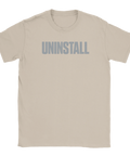 Beige t-shirt med en självironisk textillustration för MOBA-spelare