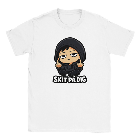T-shirt med uttrycksfull statement-design och en söt men arg karaktär