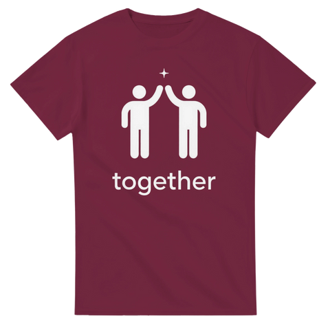 Symboliskt tryck för teamkänsla och framgång i minimalistisk stil – t-shirt