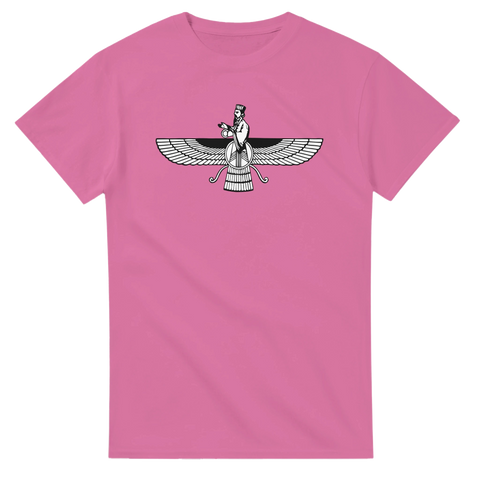 Zoroastrisk Farvahar bevingad figur persisk mytologi t-shirt