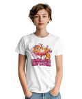 T-shirt med en katt i ett cocktailglas och texten Ikväll blir det ligga