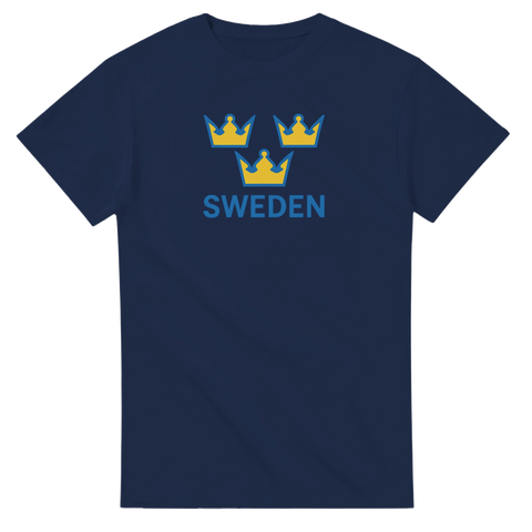 retro t-shirt med svenska rikssymbolen