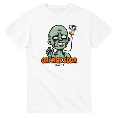 Creepypasta-motiv av Russian Sleep Experiment – vit grafisk t-shirt
