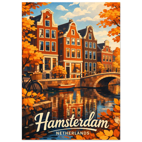 Poster med texten "Hamsterdam" i retrostil