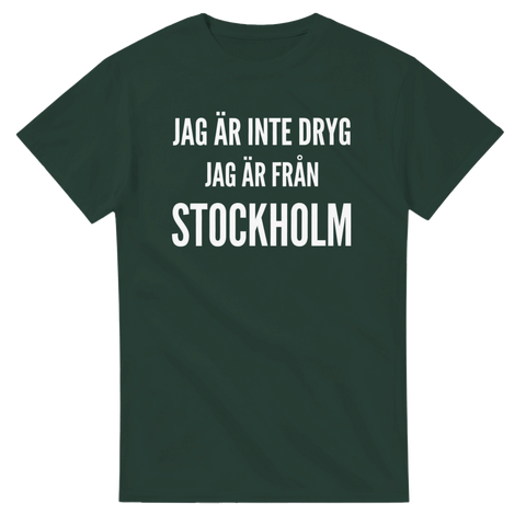 Träffsäker statement t-shirt för stockholmare – minimalistiskt tryck